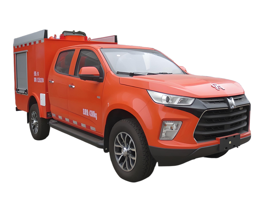 四驅慶鈴雙排皮卡森林消防車